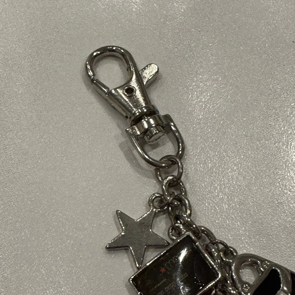 Macy's Shopping Bag Heart High Heel Credit Card Star Charm‎ Dangle Silver Tone